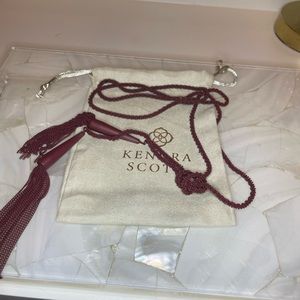 Kendra Scott necklace (maroon)
